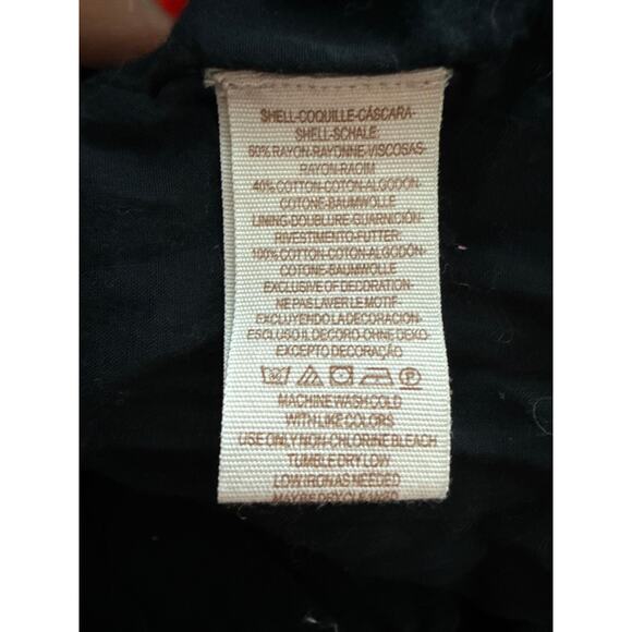 Free People Sunbeams Embroidered Mini Dress Black Size Large - Picture 10 of 10